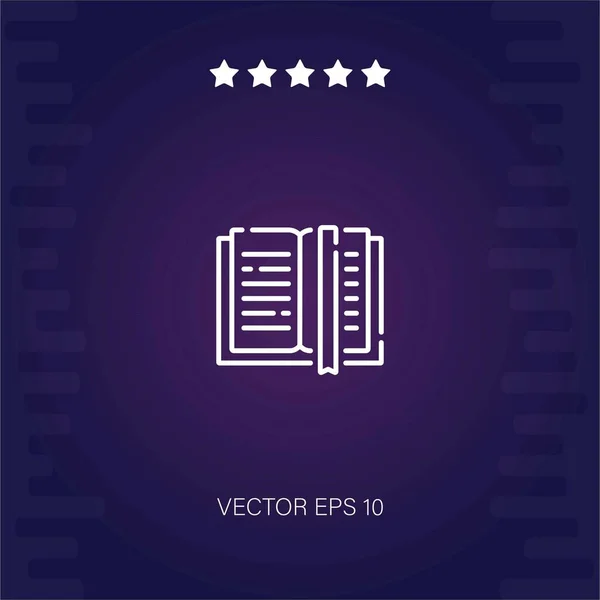 Lesen Vektor Symbol Moderne Illustration — Stockvektor
