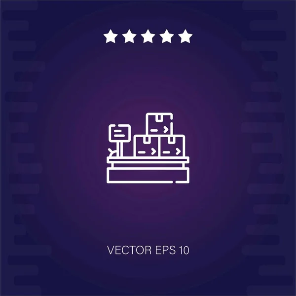 Icono Vector Peso Ilustración Moderna — Vector de stock