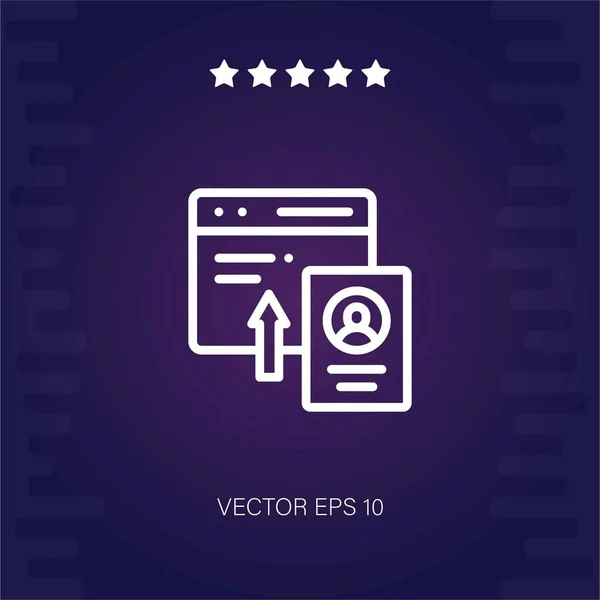 Upload Ícone Vetorial Ilustração Moderna — Vetor de Stock