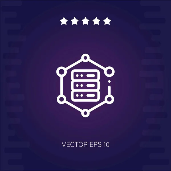 Vector Datos Icono Ilustración Moderna — Vector de stock