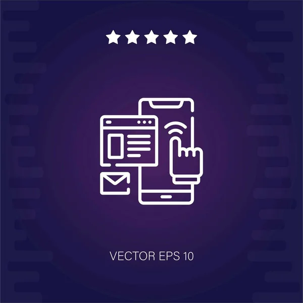 Promo Vektor Symbol Moderne Illustration — Stockvektor