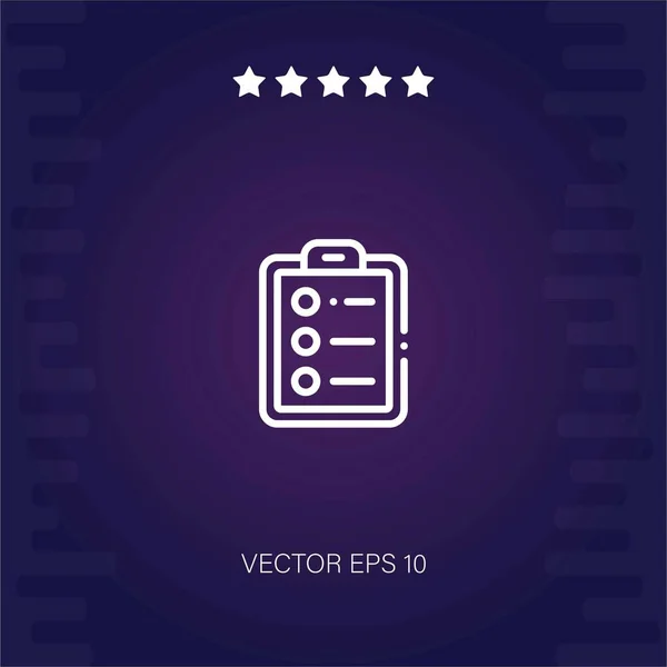 Prueba Vector Icono Ilustración Moderna — Vector de stock