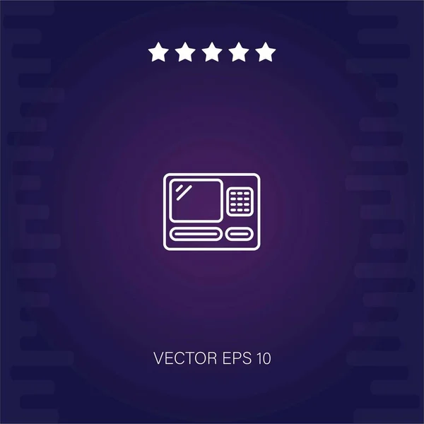 Axe Tool Outline Vector Icon Modern Illustration — Stock Vector