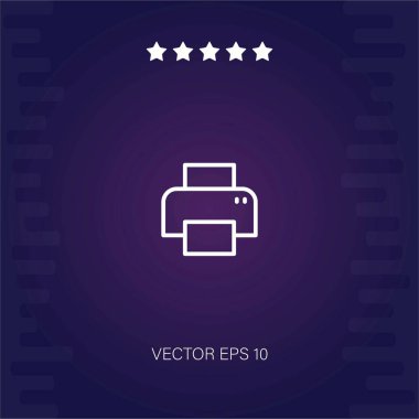 yazıcı vektör simgesi modern illüstrasyon