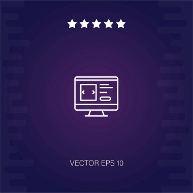 Bilgisayar vektör simgesi üzerinde alışveriş modern illüstrasyon