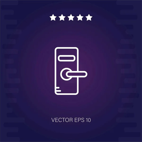 Pomo Puerta Vector Icono Ilustración Moderna — Vector de stock