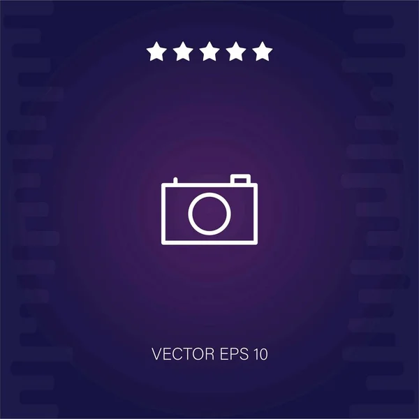 Foto Kamera Vektor Symbol Moderne Illustration — Stockvektor