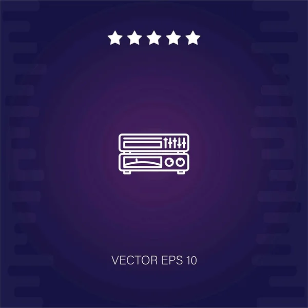 Recorder Maschine Vektor Symbol Moderne Illustration — Stockvektor
