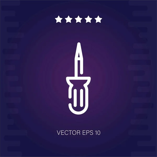 Icono Vector Destornillador Ilustración Moderna — Vector de stock