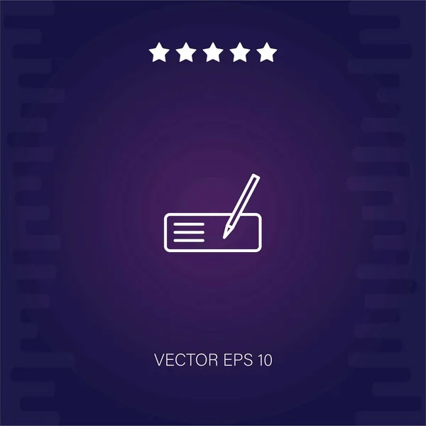 Signo Verificación Vector Icono Ilustración Moderna — Vector de stock