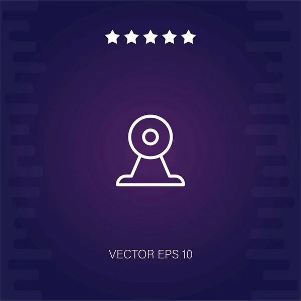 Webcam Vektor Symbol Moderne Illustration — Stockvektor