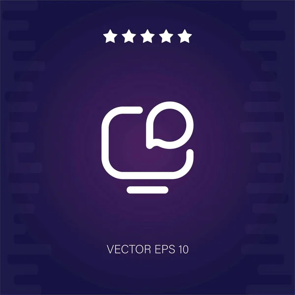 Talk Show Vector Icono Ilustración Moderna — Vector de stock
