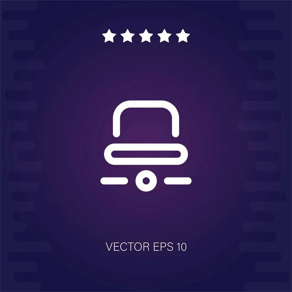 Icono Vector Portátil Ilustración Moderna — Vector de stock