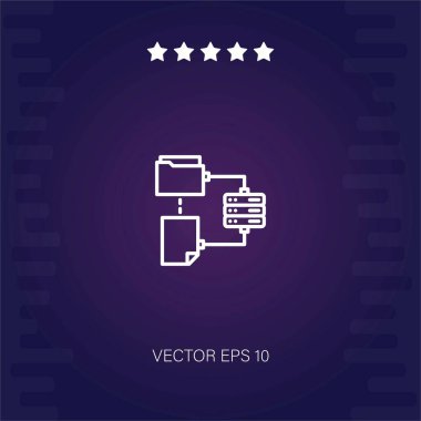 Sync vektör simgesi modern illüstrasyon