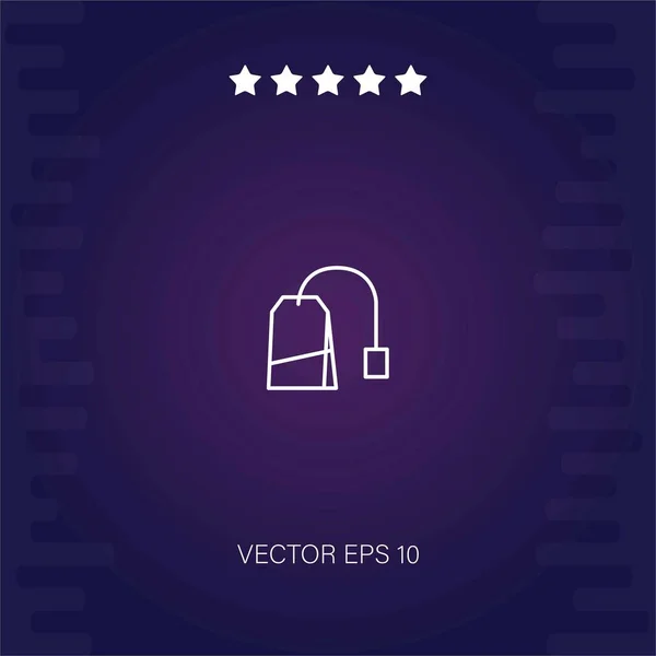 Bolsa Con Etiqueta Vector Icono Moderno Ilustrador — Vector de stock