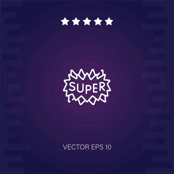 Icône Super Vectoriel Illustrateur Moderne — Image vectorielle