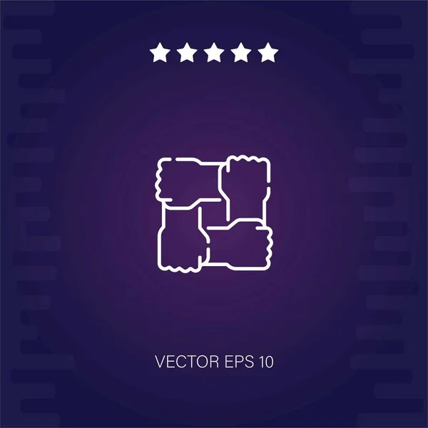 Verenigd Vector Icoon Moderne Illustrator — Stockvector