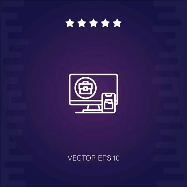 Vector Sensible Icono Ilustración Moderna — Vector de stock