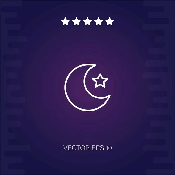 Иконка Ночного Вектора — стоковый вектор