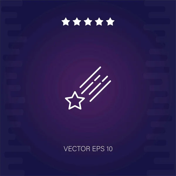 Střílení Hvězda Vektor Ikona Moderní Ilustrace — Stockový vektor