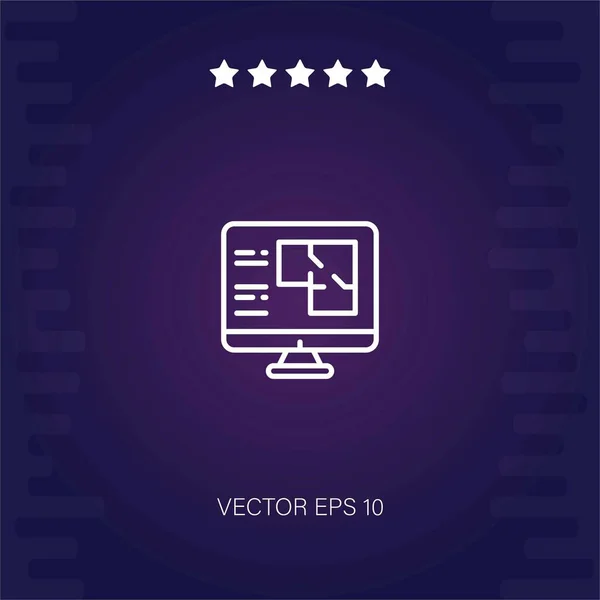 Icono Vector Plano Ilustración Moderna — Vector de stock
