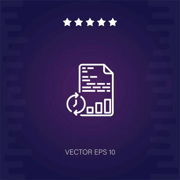 Icono Vector Tiempo Real Ilustración Moderna — Vector de stock