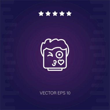 flört vektör simgesi modern illüstrasyon