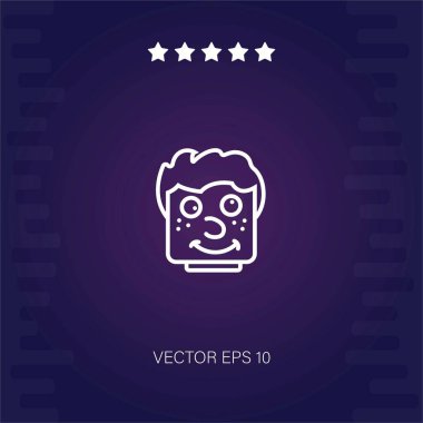 şapşal vektör simgesi modern illüstrasyon