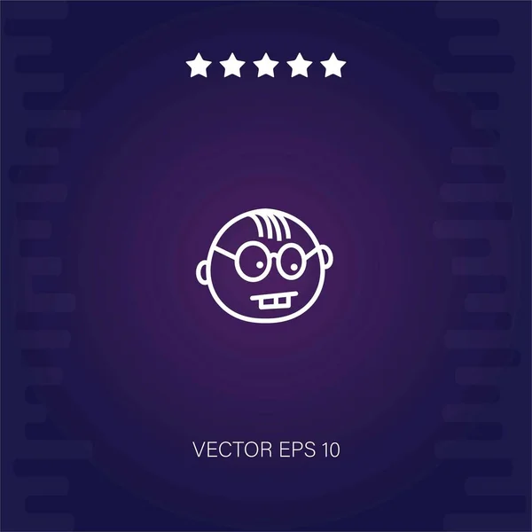 Geek Vektor Ikon Modern Illusztráció — Stock Vector