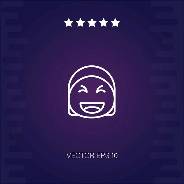 Nevető Vektor Ikon Modern Illusztráció — Stock Vector