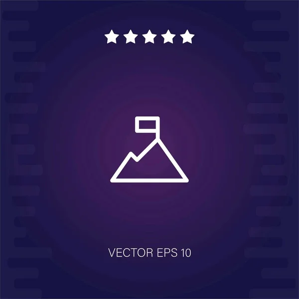 Icône Vectorielle Mission Illustration Moderne — Image vectorielle