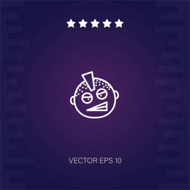 punk vektör simgesi modern illüstrasyon