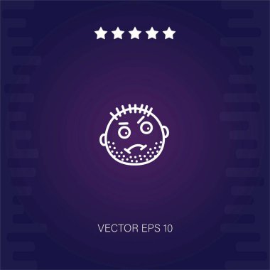 sert vektör simgesi modern illüstrasyon