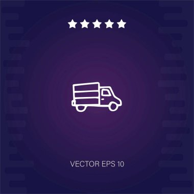 kamyon vektör simgesi modern illüstrasyon