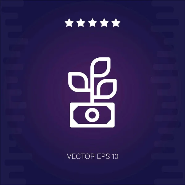 Beneficio Icono Vector Ilustración Moderna — Vector de stock