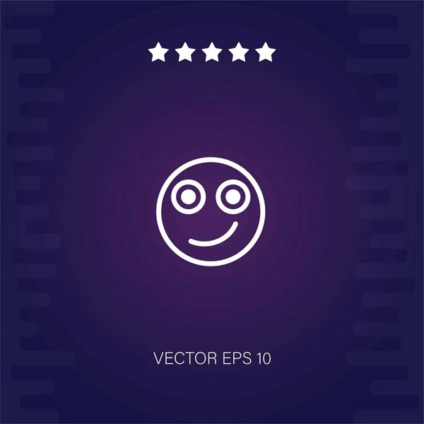 Mosolygós Vektor Ikon Modern Illusztráció — Stock Vector