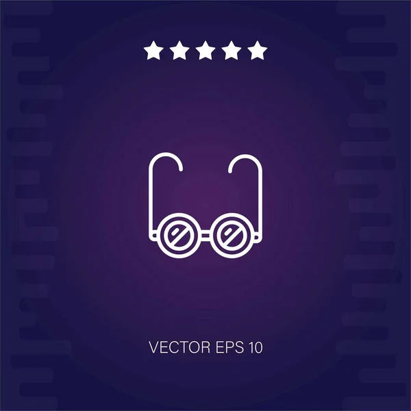 Gafas Sol Vector Icono Ilustración Moderna — Vector de stock