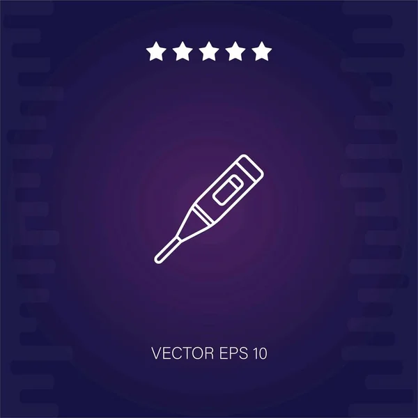 Icono Vector Temperatura Ilustración Moderna — Vector de stock