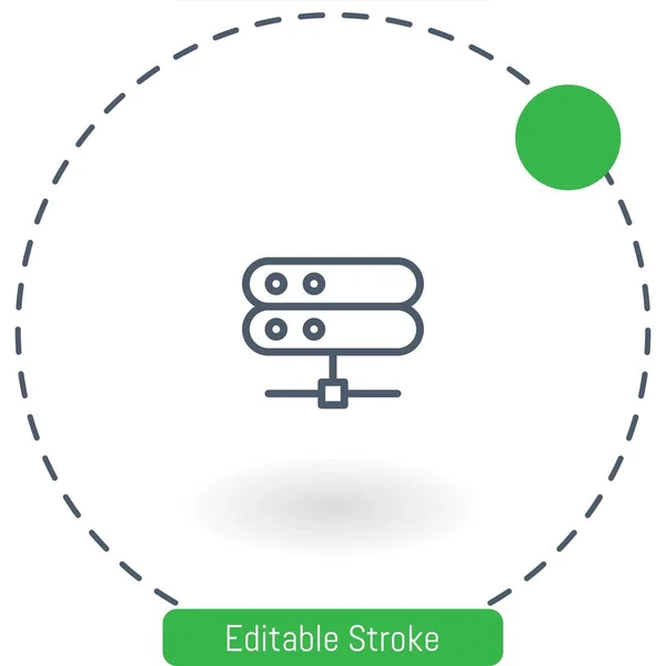 Ícone Vetorial Conectado Ícones Esboço Traço Editável Para Web Móvel —  Vetores de Stock