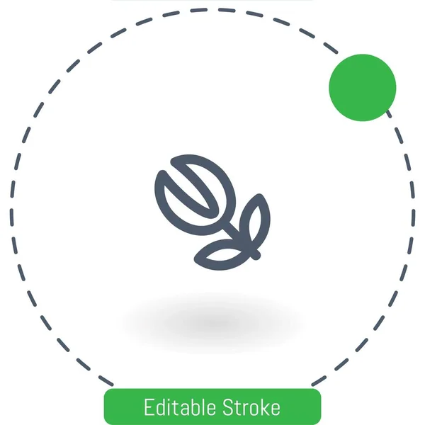 Flower Vector Icon Editable Stroke Outline Icons Web Mobile — Stock Vector