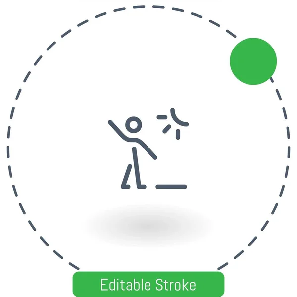 Outdoor Aktivitätsvektorsymbol Editierbare Umrisssymbole Für Web Und Mobiltelefone — Stockvektor