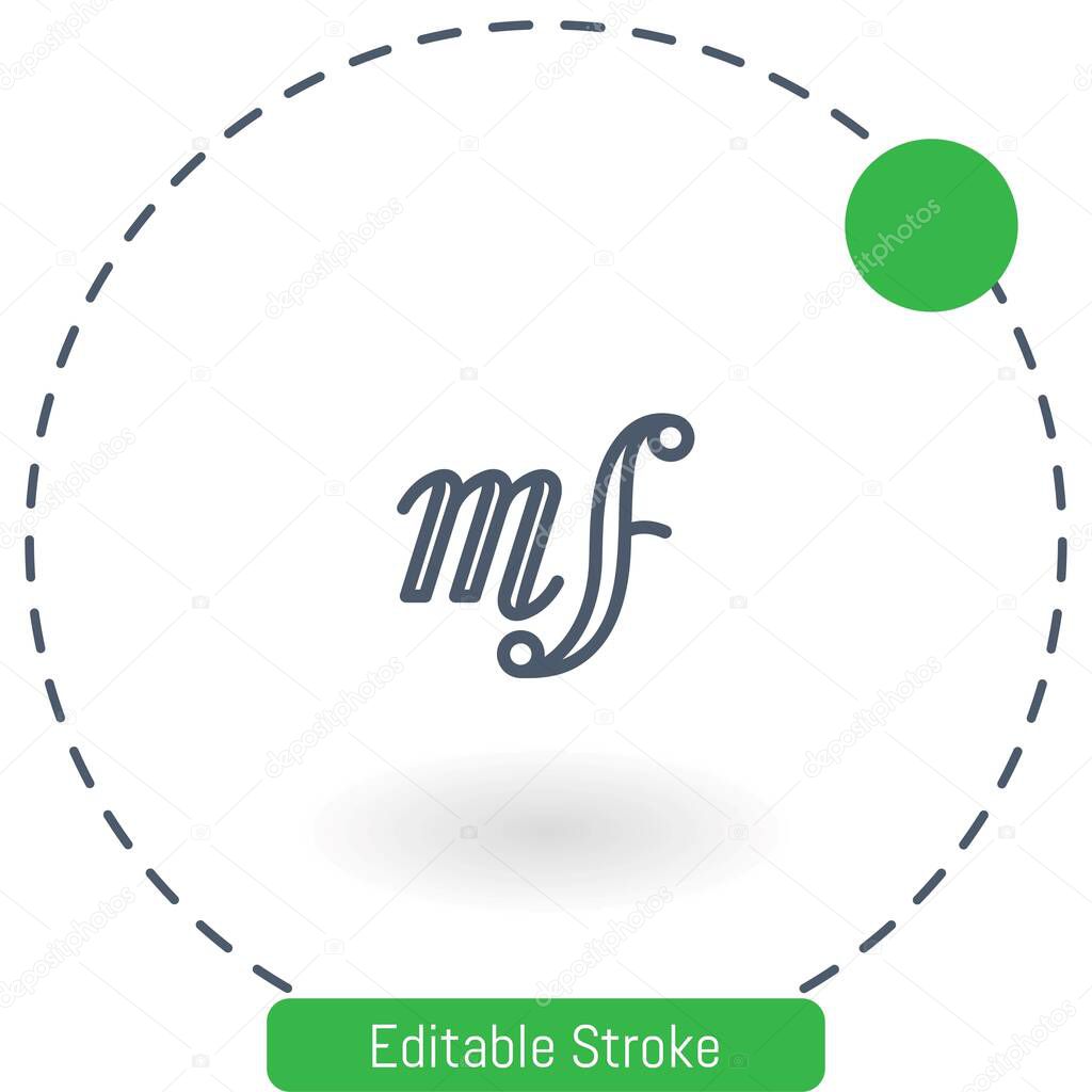 mezzoforte vector icon editable stroke outline icons for web and mobile
