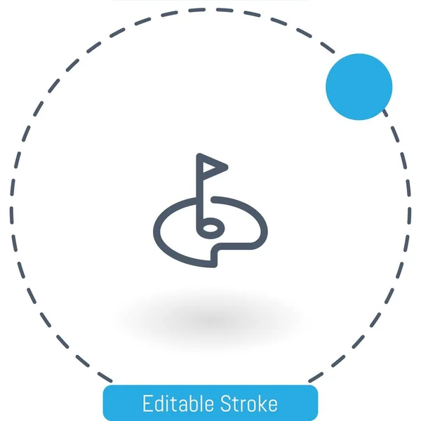 아이콘 Editable Stroke Outline 아이콘 Web Mobile — 스톡 벡터