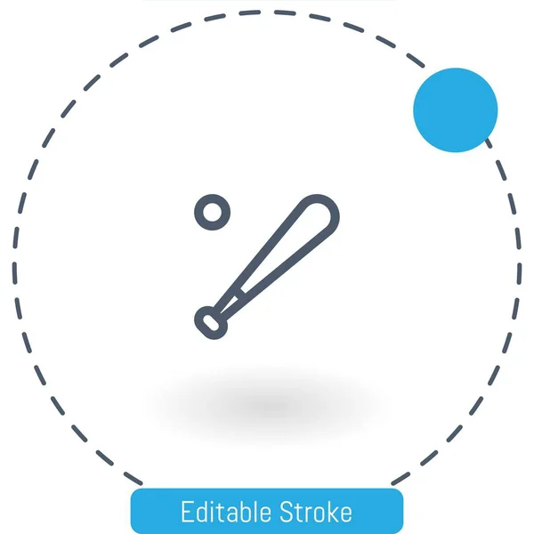 야구공 아이콘 모바일 스냅샷 아이콘 — 스톡 벡터