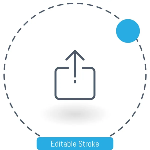 Export Vector Pictogram Bewerkbare Streep Pictogrammen Voor Web Mobiel — Stockvector