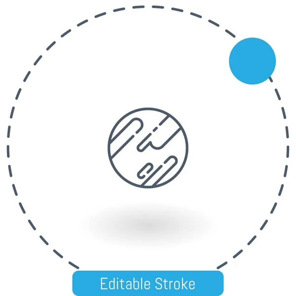Jawbreaker Vector Icon Editable Stroke Outline 아이콘 Web Mobile — 스톡 벡터