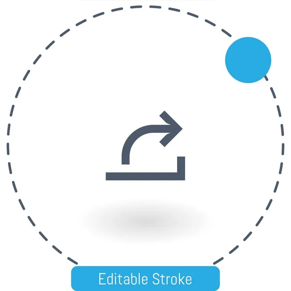 Faire Pivoter Les Icônes Contour Course Modifiables Par Icône Vectorielle — Image vectorielle