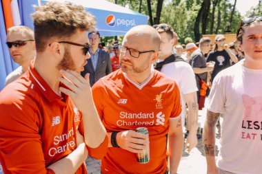 Liverpool, fan club Uefa Şampiyonlar Ligi Finali, Olimpiyskiy ulusal spor kompleksi Stadyumu, Kiev, Ua, 26 Mayıs 2018