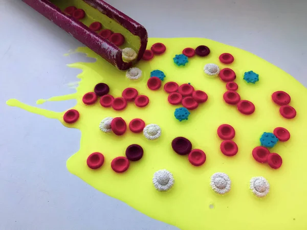 Polimer plastisin, covid-19 'dan yapılmış trombositler.