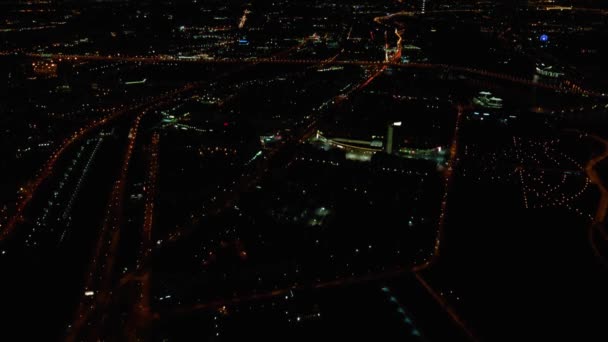 Rosja Sankt Petersburg Przegląd Wideo Budowy Wielofunkcyjnego Wieżowca Centrum Lahti — Wideo stockowe